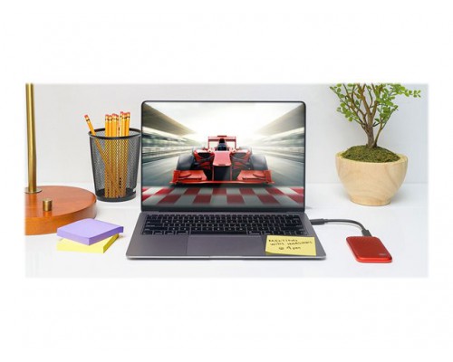 WD My Passport SSD 2TB Red Cross Compatible USB 3&period;2 Gen-2 and USB-C 1050MB&sol;s Read 1000MB&sol;s Write PC & Mac Compatiable