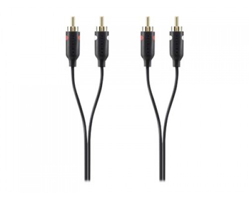 BELKIN Cable Audio 2XRCA2XRCA MM 1M Black Gold