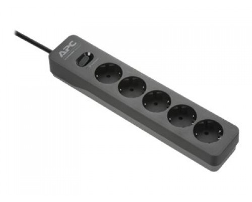 APC Essential SurgeArrest 5 Outlet 2 USB Ports Black 230V