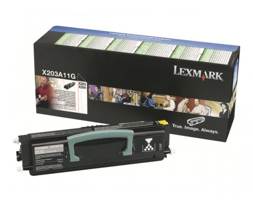 LEXMARK X203N&comma;  X204N tonercartridge zwart standard capacity 2&period;500 pagina s 1-pack return program