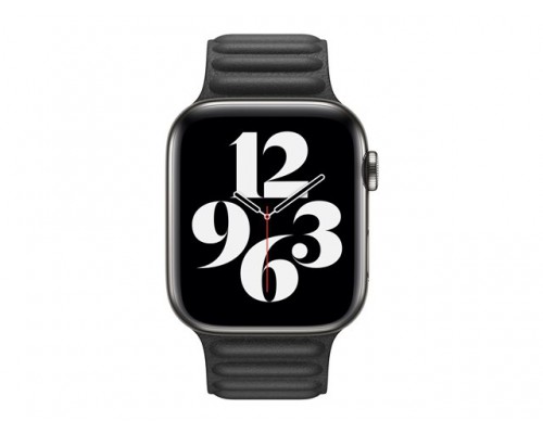 APPLE 44mm Black Leather Link S
