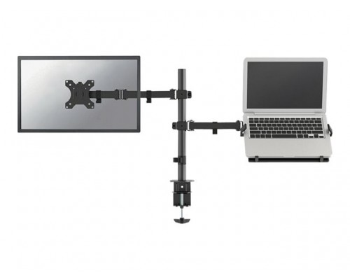 NEOMOUNTS BY NEWSTAR Monitor&sol;Screen and Notebook Desk Mount clamp&sol;grommet 10-32inch max 8kg Full motion black