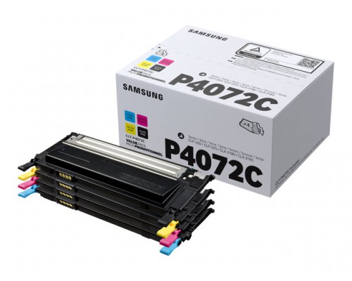 SAMSUNG CLT-P4072C&sol;ELS 4-pk CYMK Toner Cr