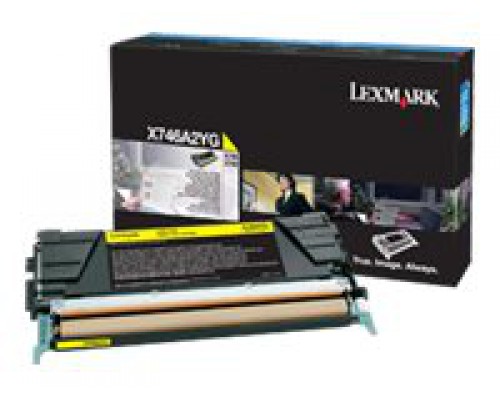 LEXMARK X746&comma; X748 7K tonercartridge geel standard capacity 7&period;000 pagina s 1-pack