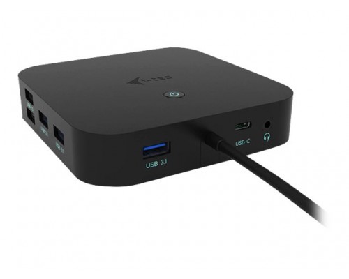 I-TEC USB-C Dual Display MST Docking Station 2x DP 1x GLAN 3x USB 3&period;1 2x USB 2&period;0 1x USB-C-Data 1x Audio&sol;Mic Jack 1x 100W USB-C PD