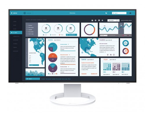EIZO EV2795-WT 27inch IPS LCD 16&colon;9 2560x1440 350cd&sol;m2 178&sol;178 USB-C DP HDMI USB hub 2&sol;4 USB-C Daisy Chain Auto EcoView white cabinet