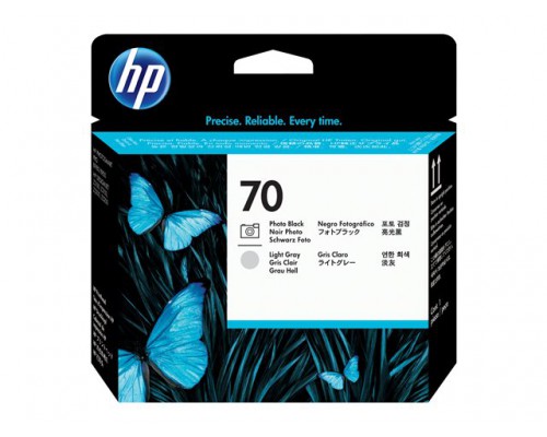HP 70 originele printkop zwart en lichtgrijs standard capacity 1-pack