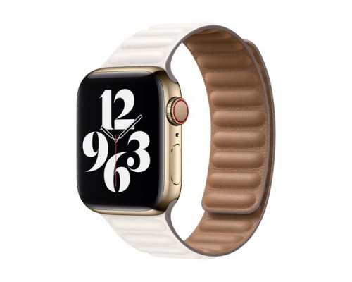 APPLE 40mm Chalk Leather Link - Small