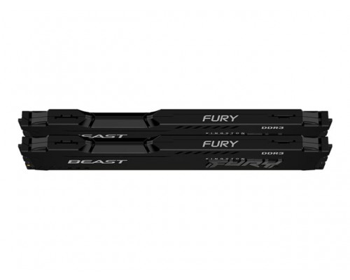 KINGSTON 16GB 1600MHz DDR3 CL10 DIMM Kit of 2 FURY Beast Black