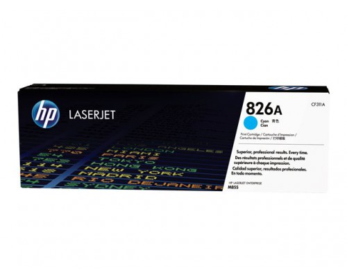 HP 826A originele toner cartridge cyaan standard capacity 31&period;500 pagina s 1-pack