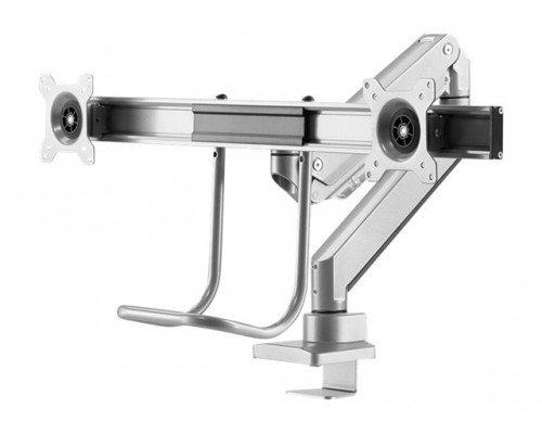 NEOMOUNTS BY NEWSTAR NM-D775DXSILVER 32inch Desk Mount desk clamp&sol;grommet