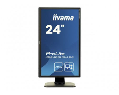 IIYAMA ProLite XB2483HSU-B3 60&comma;5cm 23&comma;8inch LCD Monitor 4ms 250cd&sol;m&sup2; 16&colon;9 3000&colon;1 80000000&colon;1 VGA HDMI DisplayPort